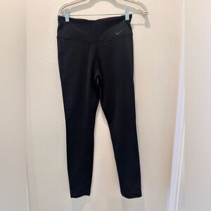 Nike Women's Black Pull On Athletic Compression Leggings Size M
